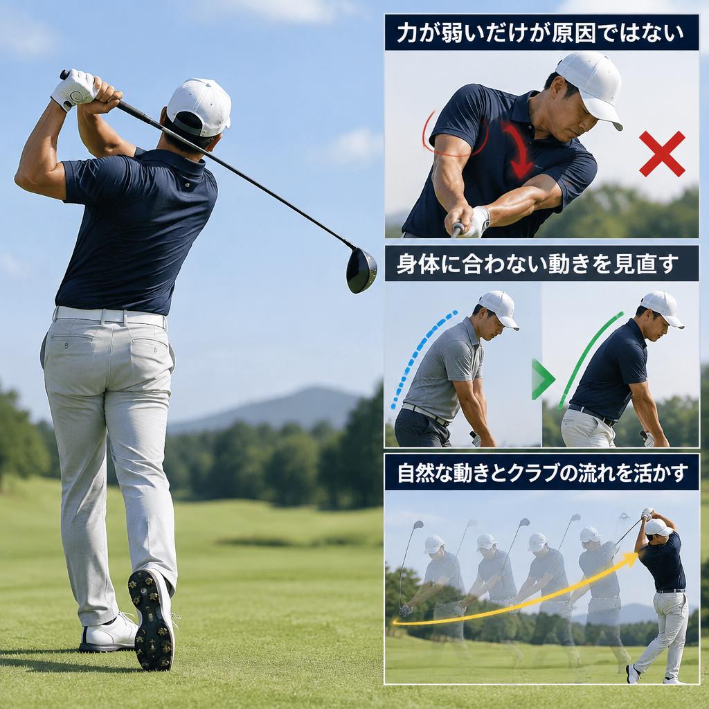 飛ばそうと力むほど、飛距離を損していませんか？