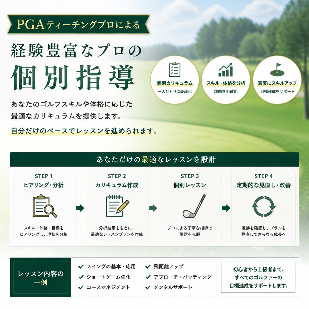 個別指導であなたに最適なレッスンを