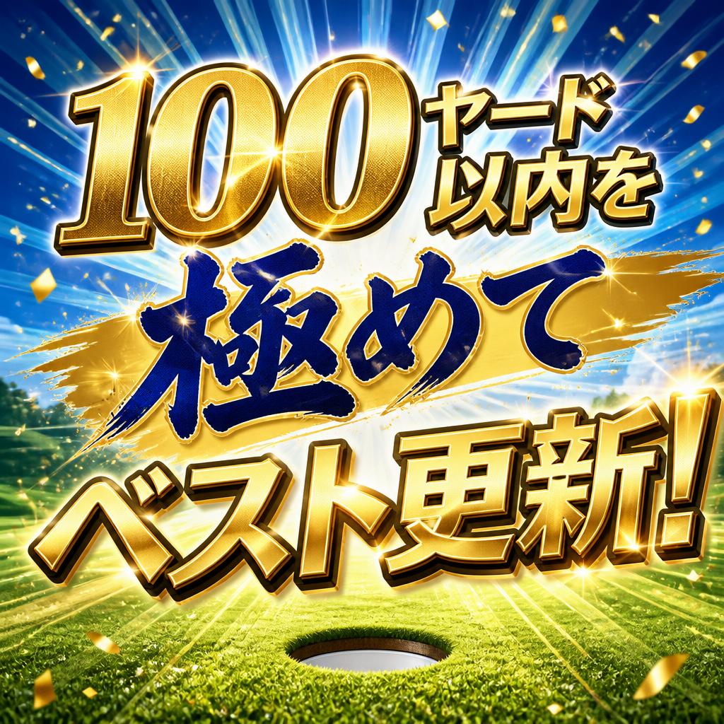 100ヤード以内を極めてベスト更新！