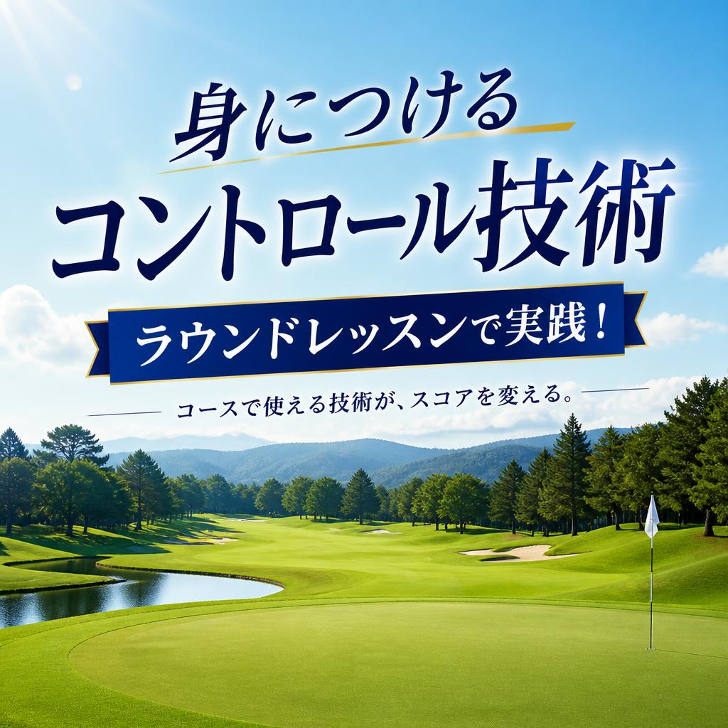 身につけるコントロール技術、ラウンドレッスンで実践！