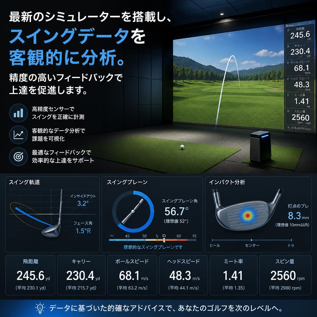 高性能シミュレーターでの緻密な分析