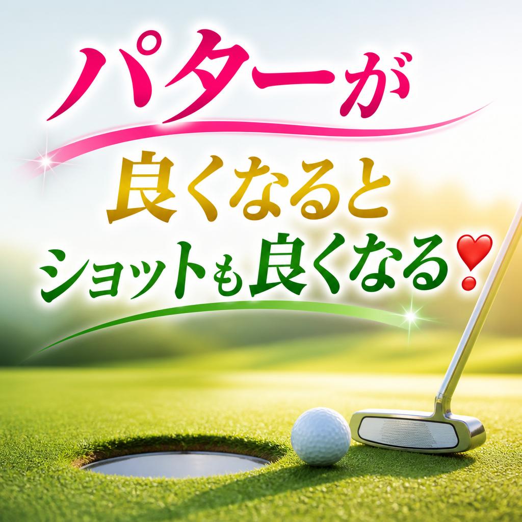 パターが良くなるとショットも良くなる❣
