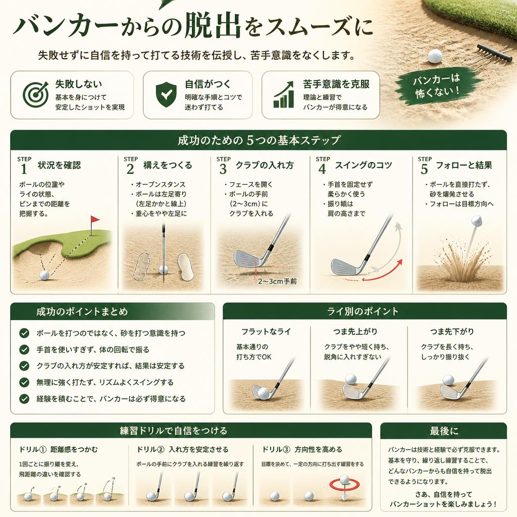 バンカーショットを克服しよう！