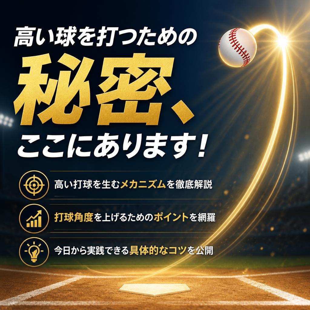 高い球を打つための秘密、ここにあります！