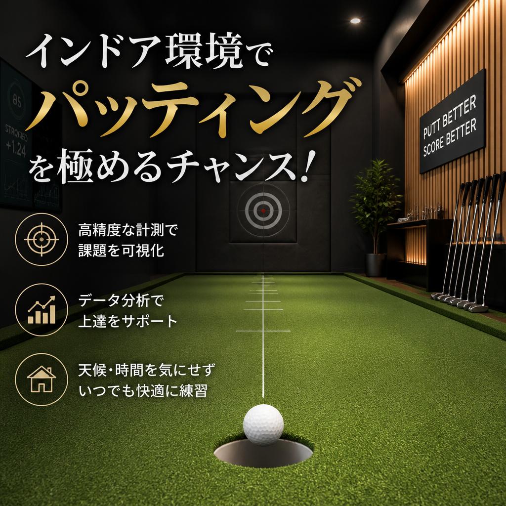 インドア環境でパッティングを極めるチャンス！