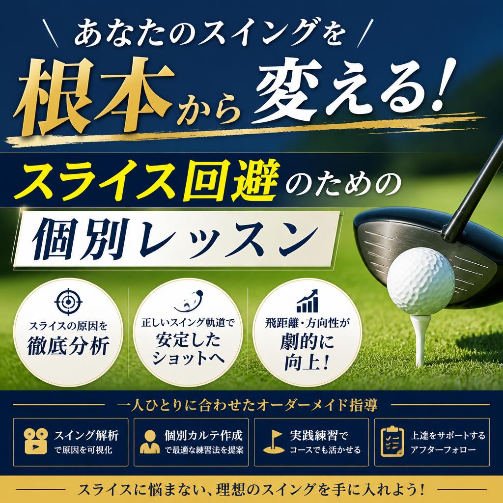 あなたのスイングを根本から変える！スライス回避のための個別レッスン