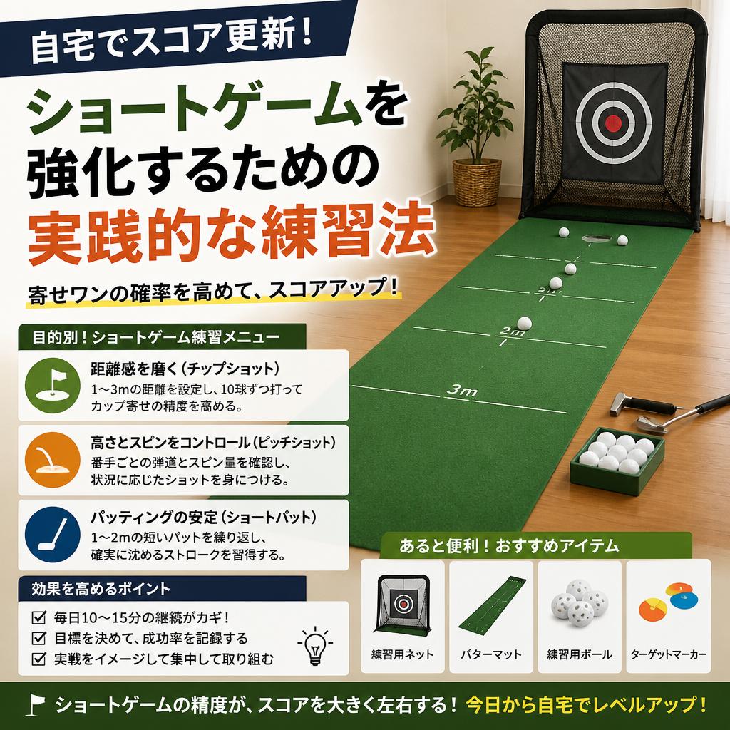 自宅でスコア更新！ショートゲームを強化するための実践的な練習法