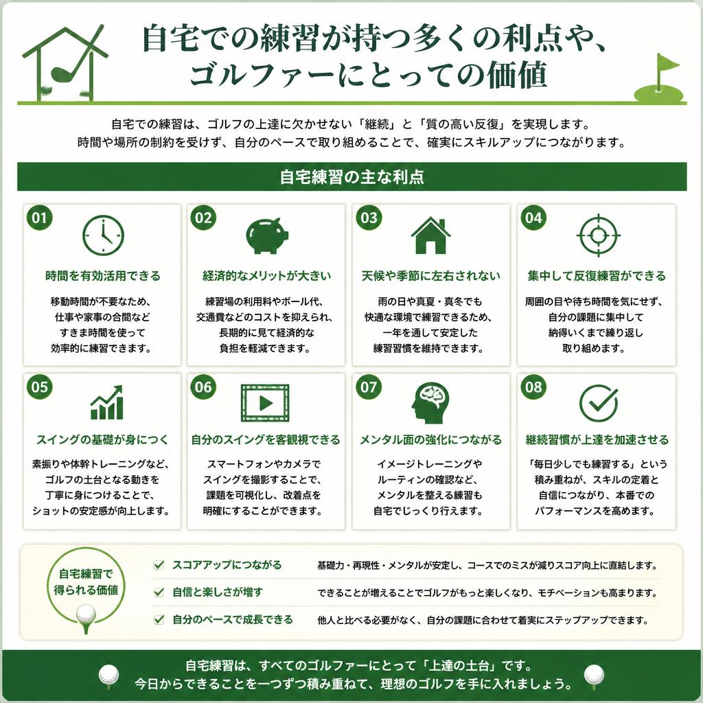 2. 自宅練習のメリット