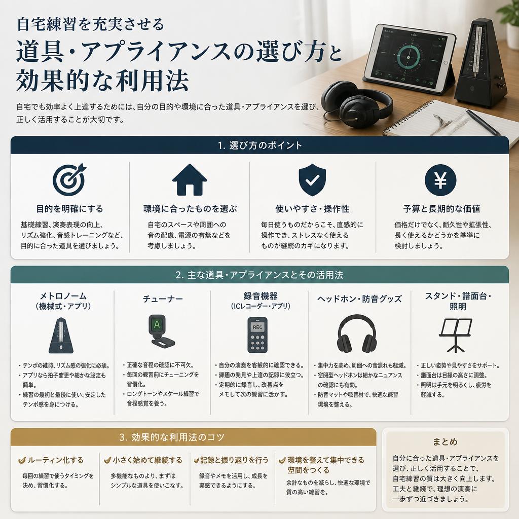 4. 練習道具の選び方