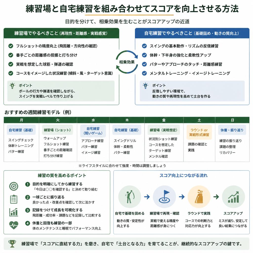 5. ゴルフ練習場と自宅練習の融合