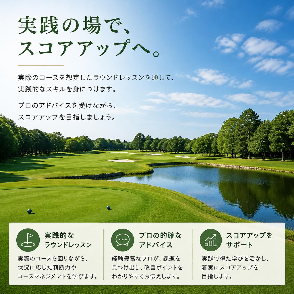 実戦形式のラウンドレッスン