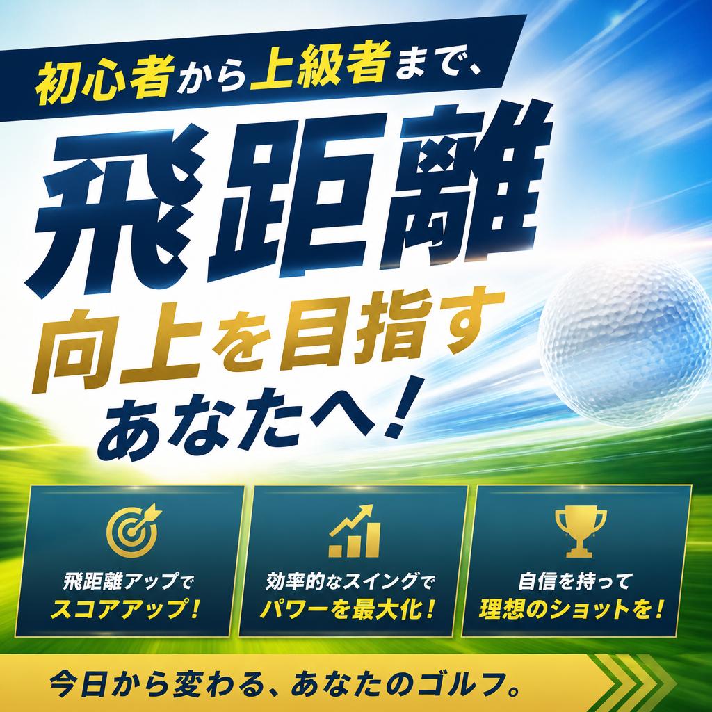 初心者から上級者まで、飛距離向上を目指すあなたへ！