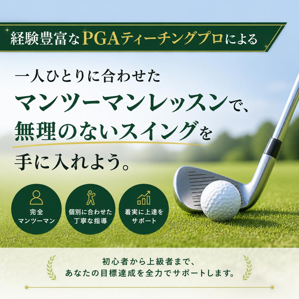プロの指導でスイングを改善