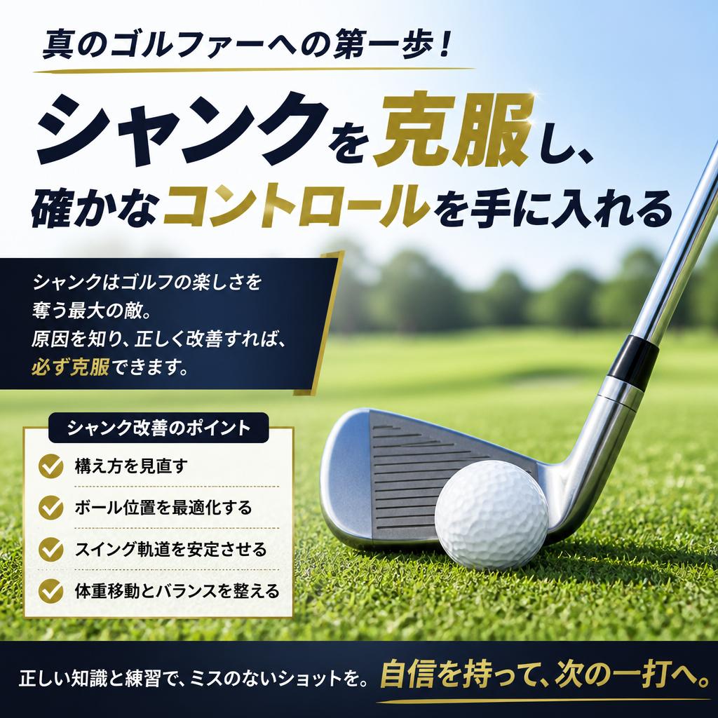 真のゴルファーへの第一歩！シャンクを克服し、確かなコントロールを手に入れる