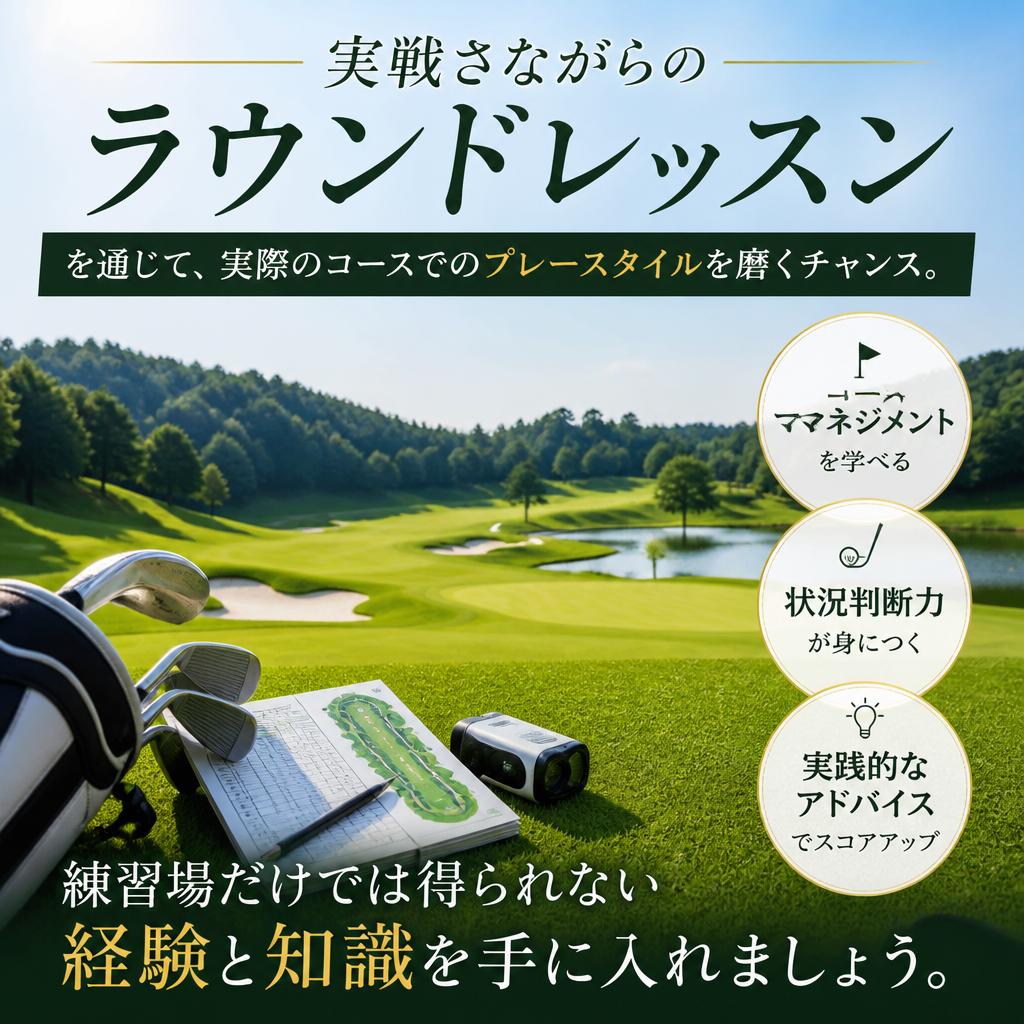 5. ラウンドレッスンで実践力アップ！