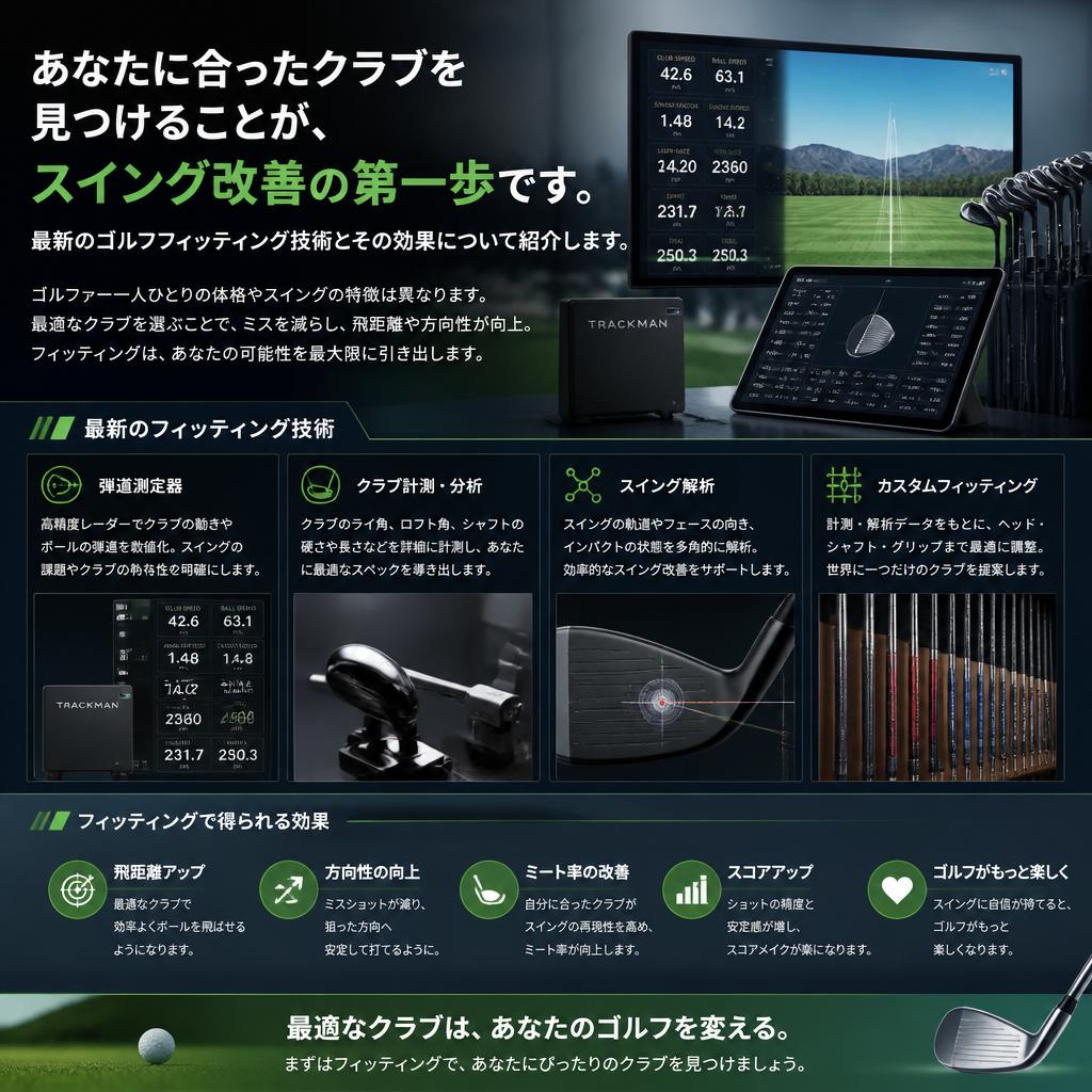ゴルフフィッティングの最新技術