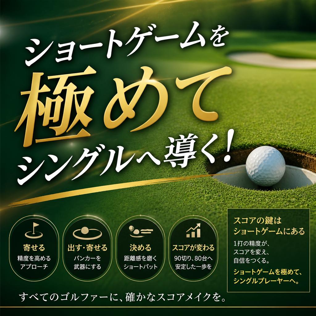 ショートゲームを極めてシングルへ導く！