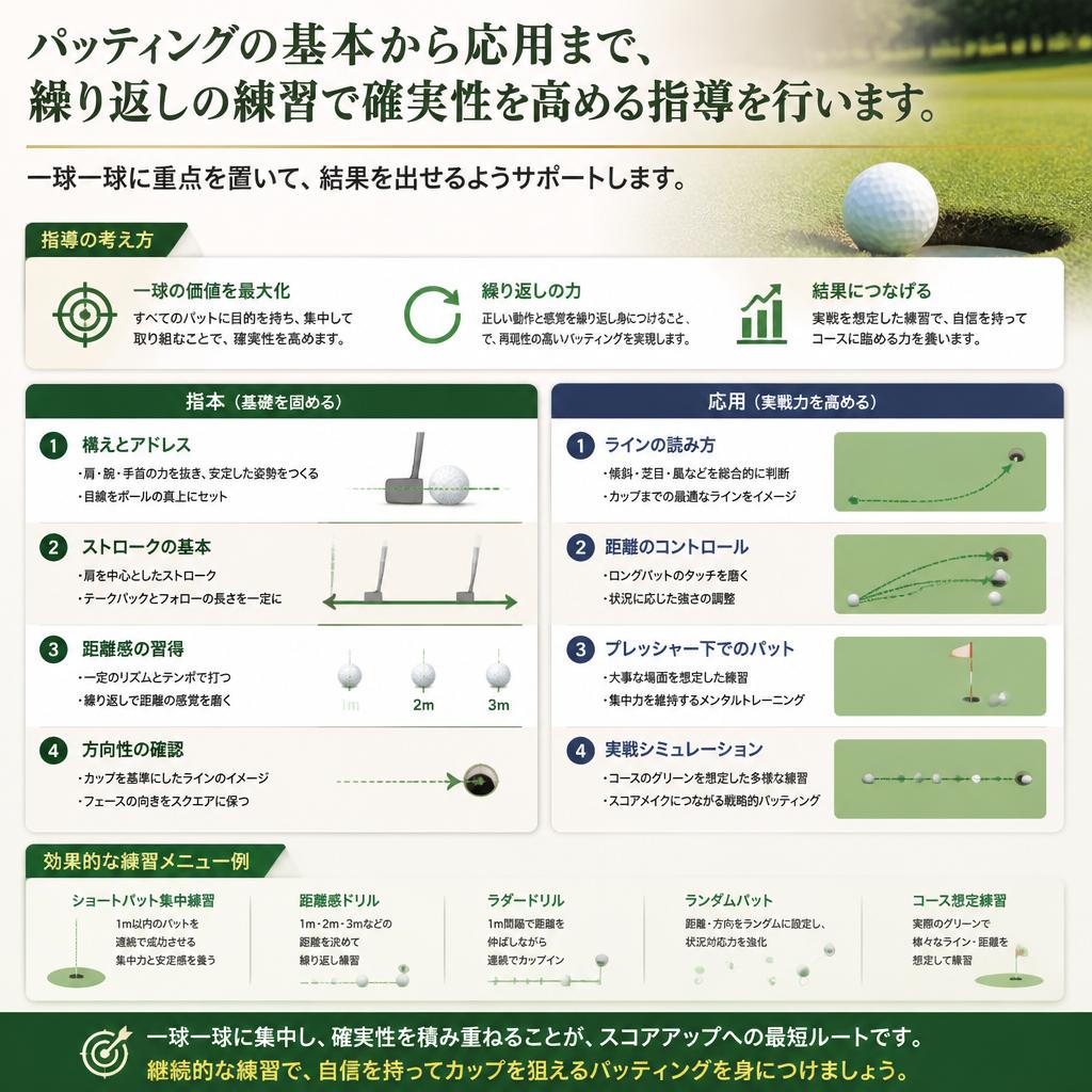 パッティング技術の強化