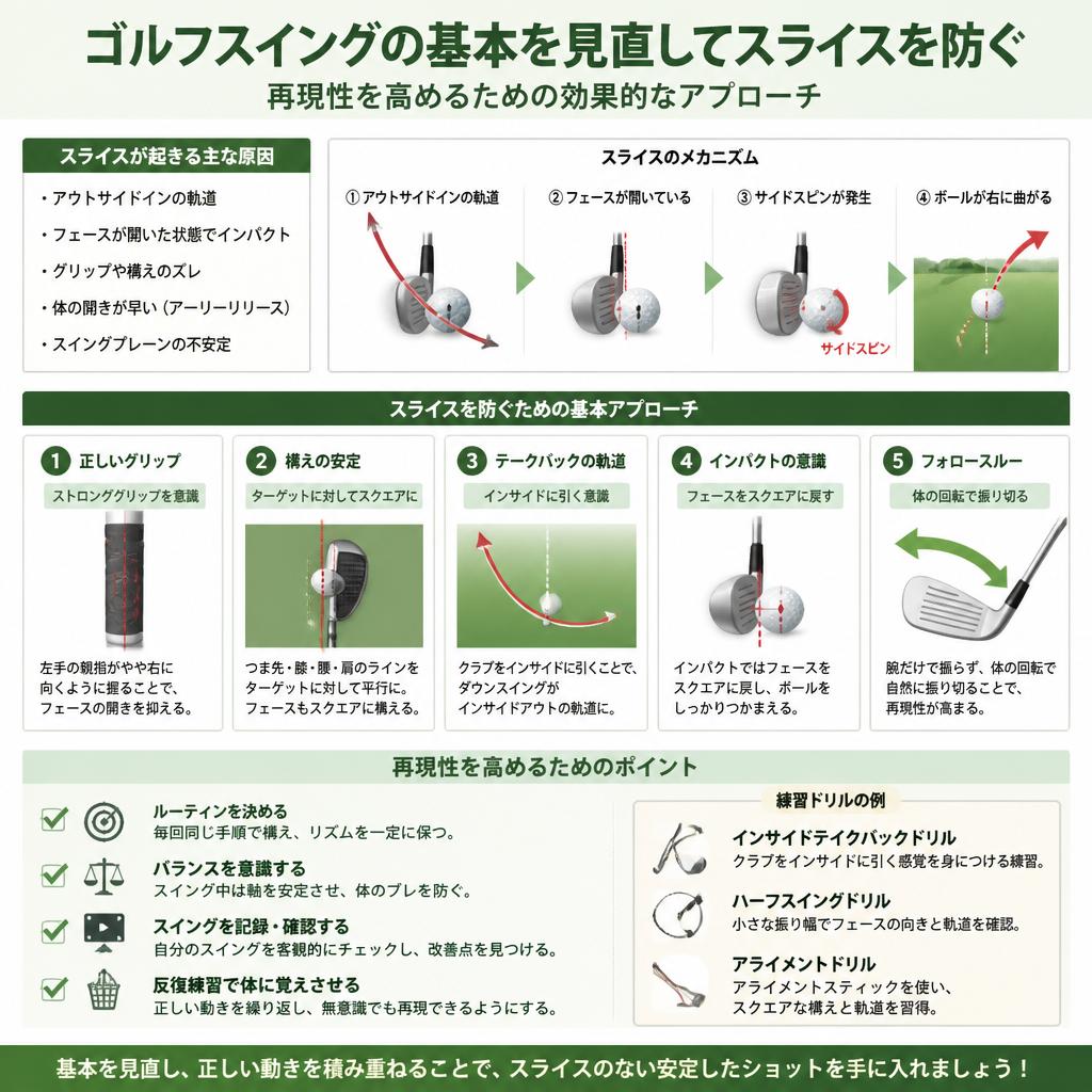 スライスを改善する基本技術
