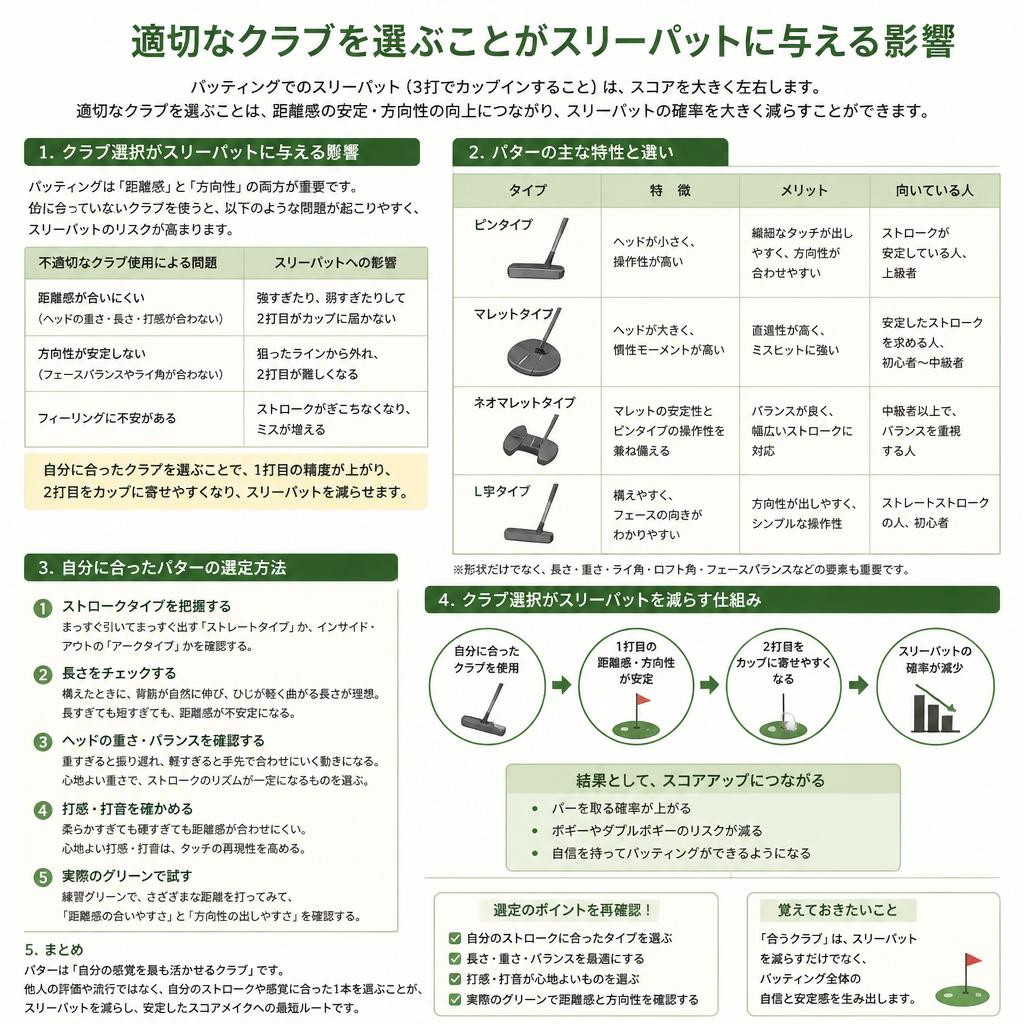 使用クラブ選定の重要性