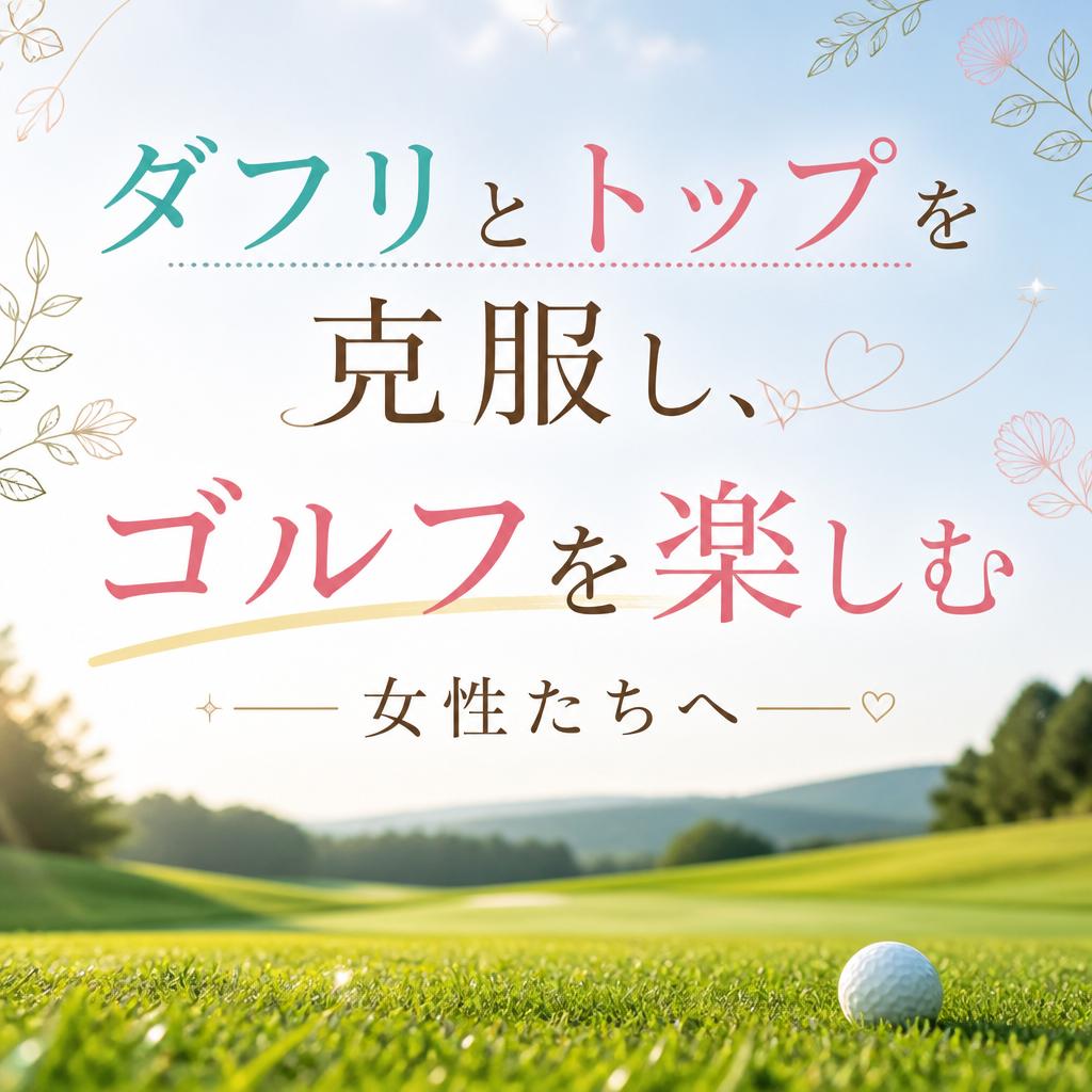 ダフリとトップを克服し、ゴルフを楽しむ女性たちへ