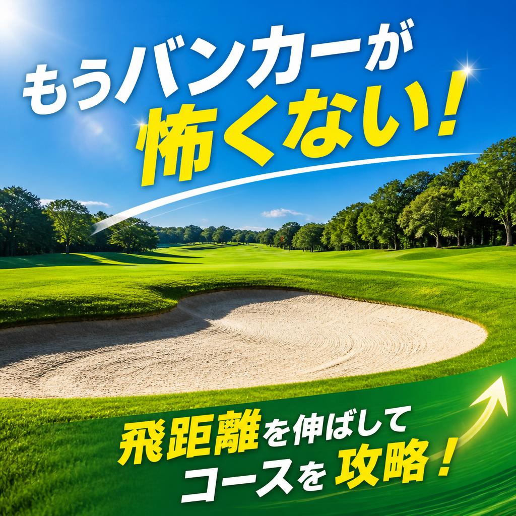 もうバンカーが怖くない！飛距離を伸ばしてコースを攻略！