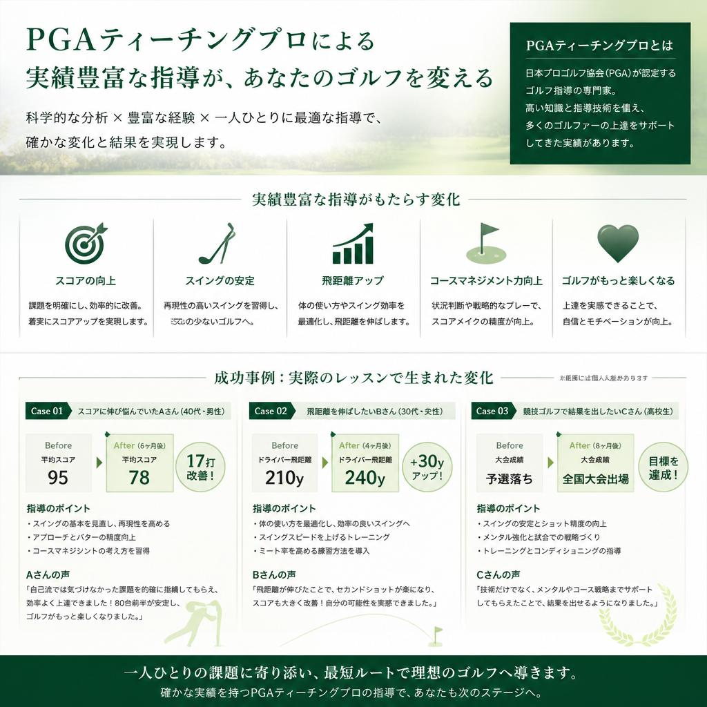 プロの指導がもたらす変化