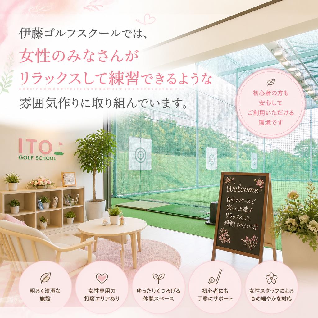 女性歓迎の安心環境