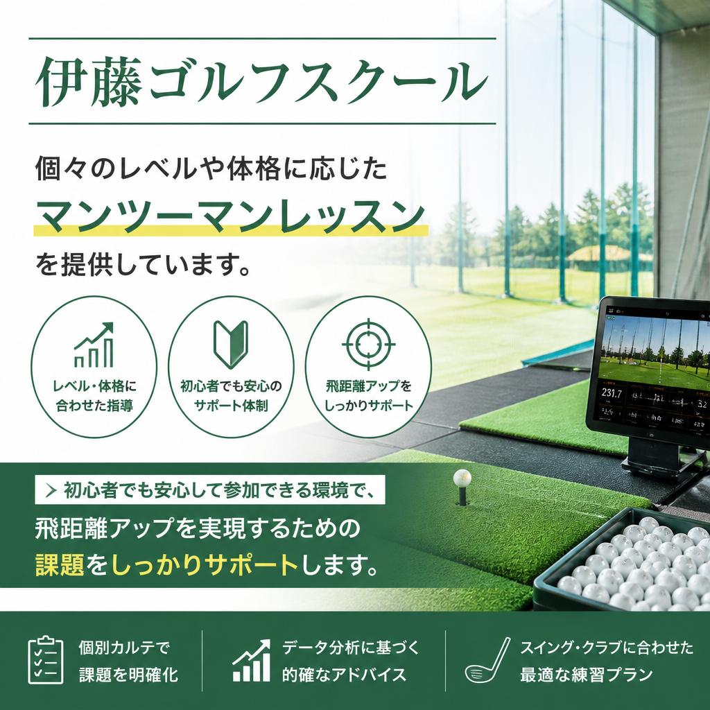 個別指導で飛距離を伸ばそう