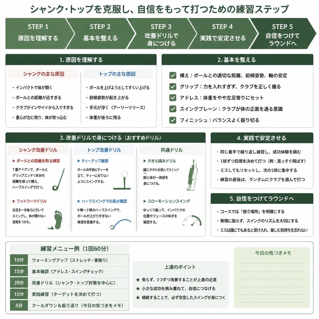 シャンクとトップの克服法