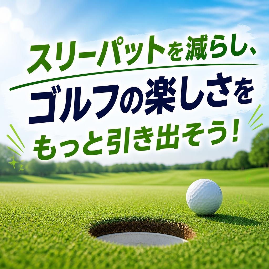 スリーパットを減らし、ゴルフの楽しさをもっと引き出そう！