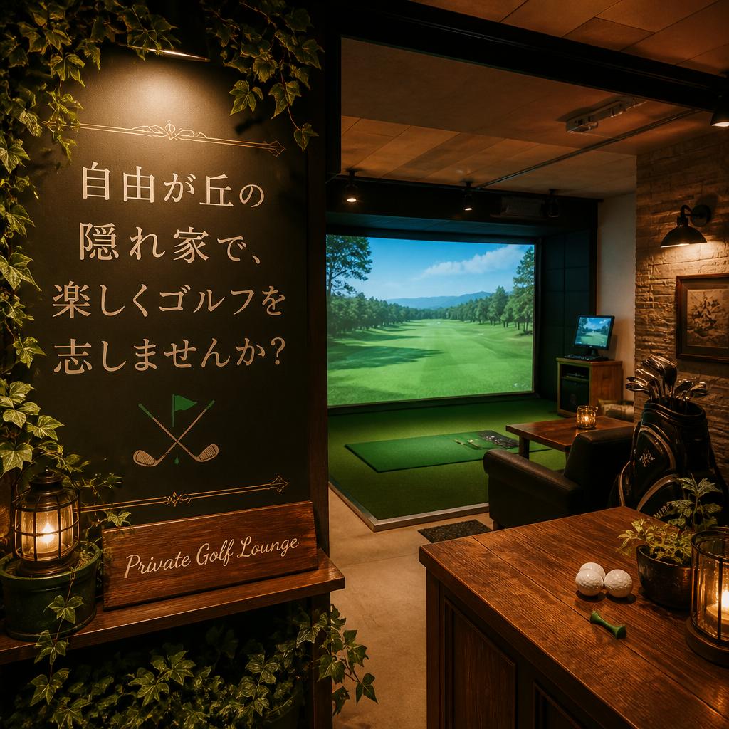 自由が丘の隠れ家で、楽しくゴルフを志しませんか？
