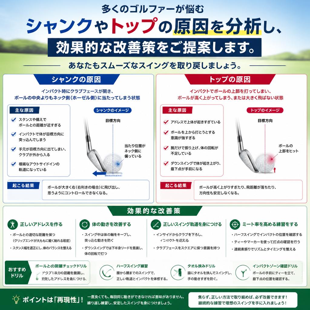 4. シャンクやトップを克服