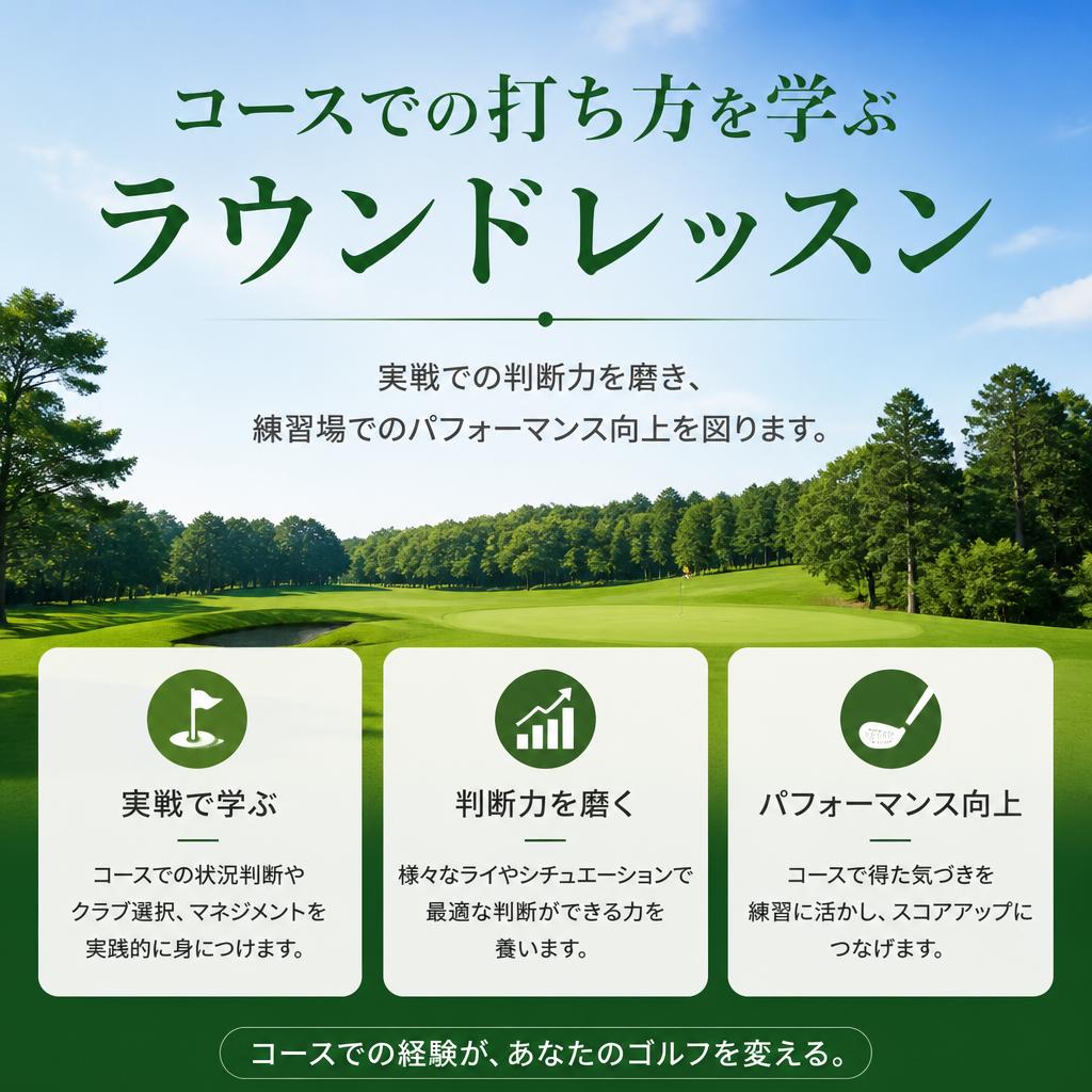 5. 実践重視のラウンドレッスン