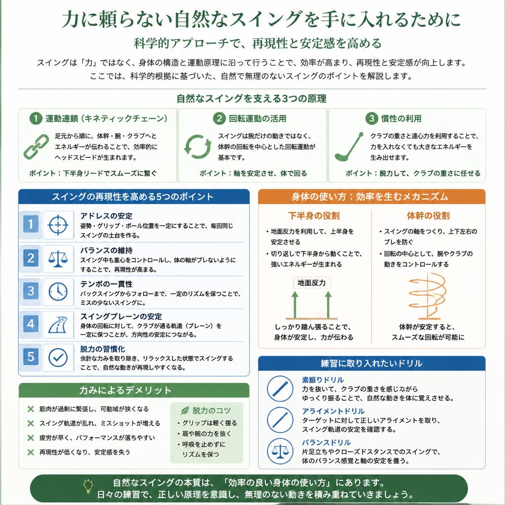 運動生理学が支える安定したスイング