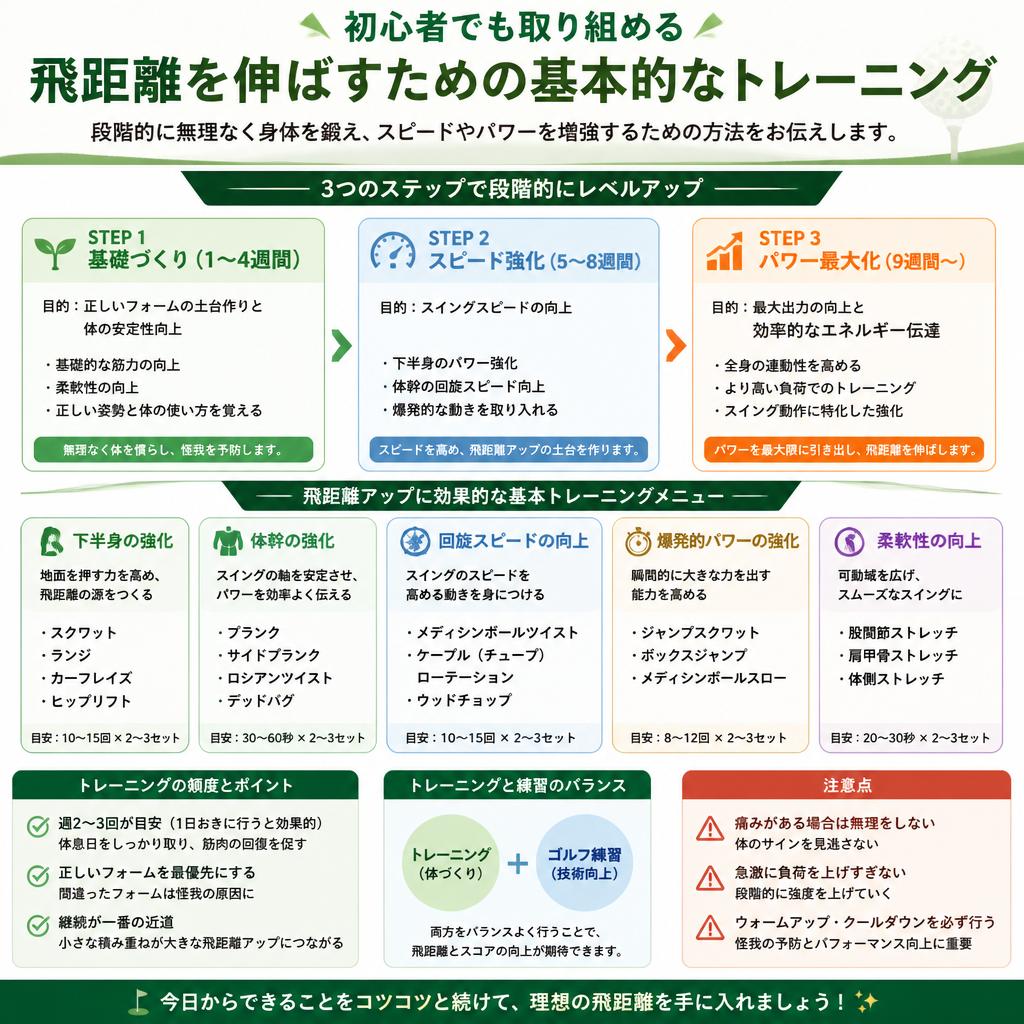 飛距離を伸ばすためのトレーニング法