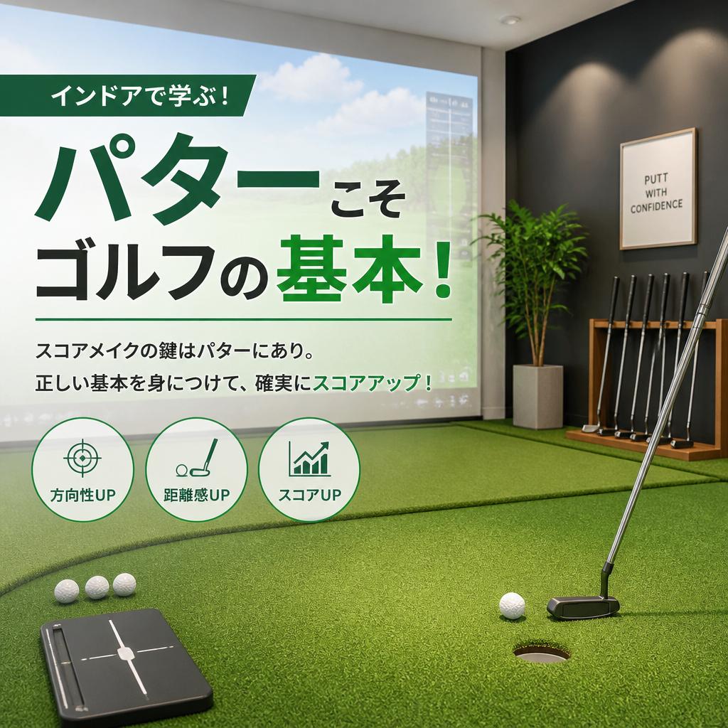 インドアで学ぶ！パターこそゴルフの基本！