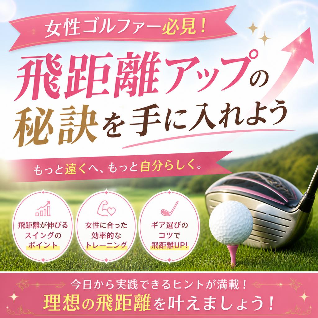 女性ゴルファー必見！飛距離アップの秘訣を手に入れよう