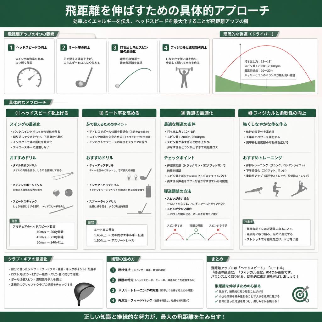 飛距離アップのための専門指導
