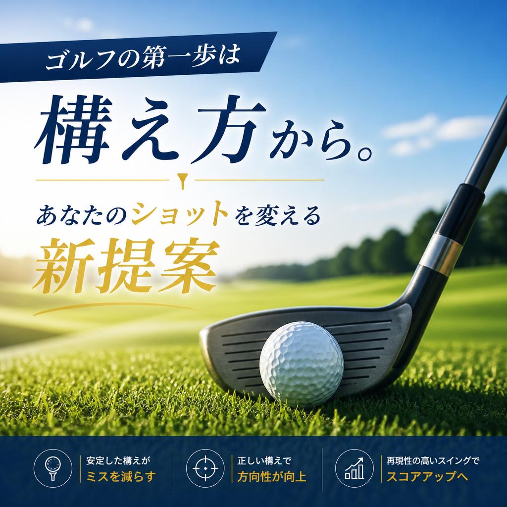ゴルフの第一歩は構え方から。あなたのショットを変える新提案