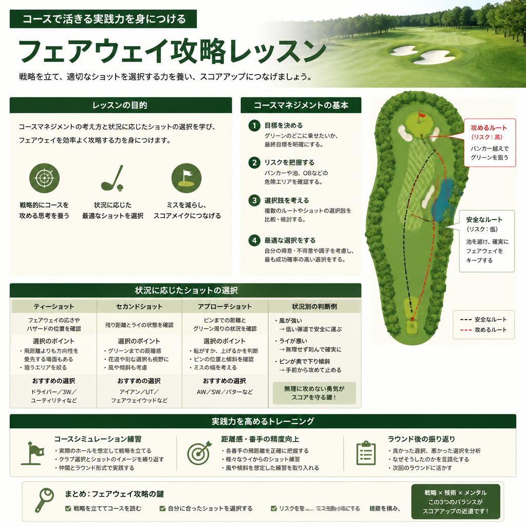 フェアウェイ攻略へのアプローチ